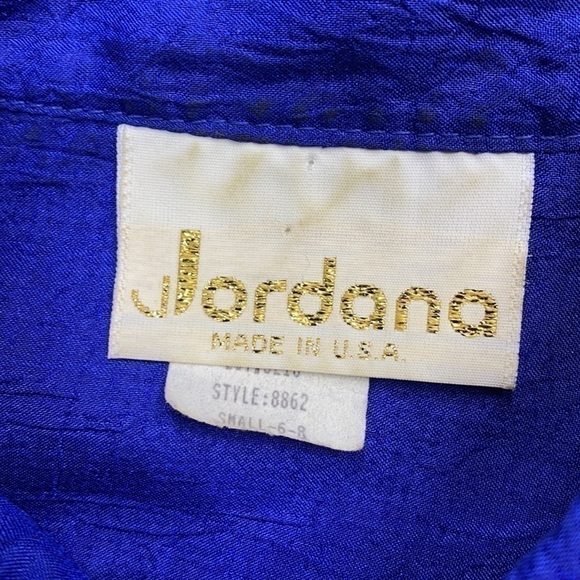 Vintage Jordana Royal Crown Button Down Long Sleeve Blouse Small - Picture 3 of 13